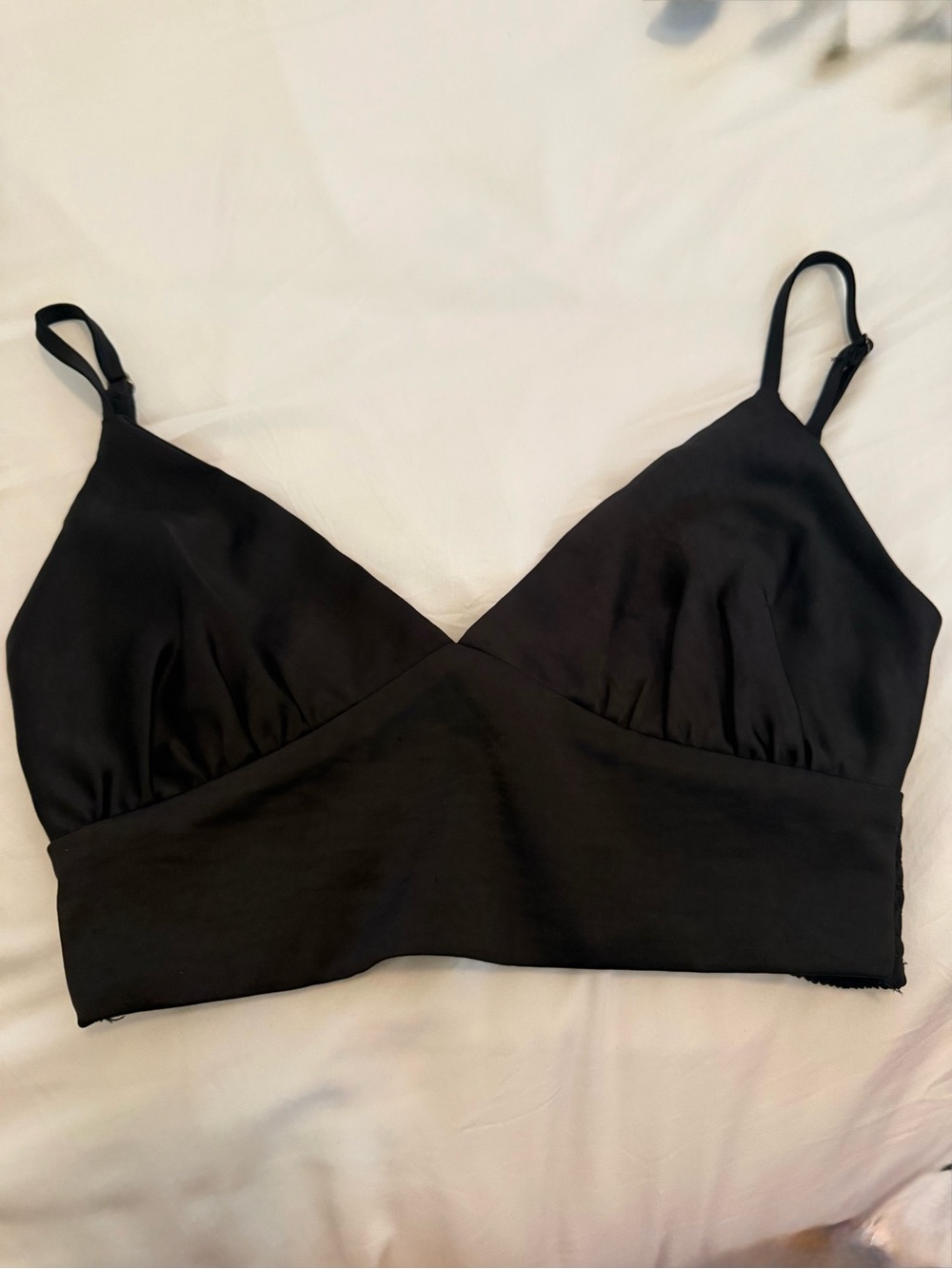 Meshki Black Wireless Crop Bralette